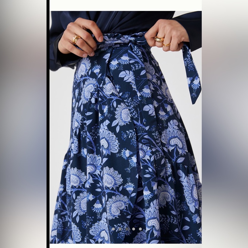HUTCH PRINTED WRAP MAXI SKIRT - Picture 3 of 9